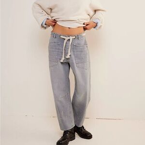 Free People We The Free Moxie Pull-On Barrel Jeans